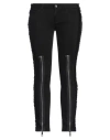 Dolce & Gabbana Woman Jeans Black Size 6 Cotton, Elastane, Rayon, Wool, Polyester In Black