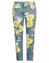 Dolce & Gabbana Woman Jeans Blue Size 14 Cotton In Blue