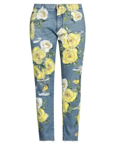 Dolce & Gabbana Woman Jeans Blue Size 14 Cotton