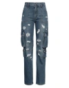 Dolce & Gabbana Woman Jeans Blue Size 6 Cotton In Blue