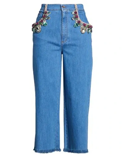 Dolce & Gabbana Woman Jeans Blue Size 6 Cotton, Elastane