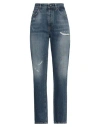 Dolce & Gabbana Woman Jeans Blue Size 8 Cotton In Blue