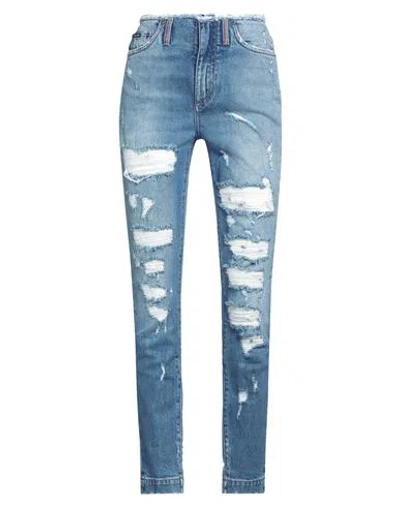 Dolce & Gabbana Woman Jeans Blue Size 8 Cotton