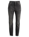 Dolce & Gabbana Woman Jeans Charcoal Size 10 Cotton, Elastane
