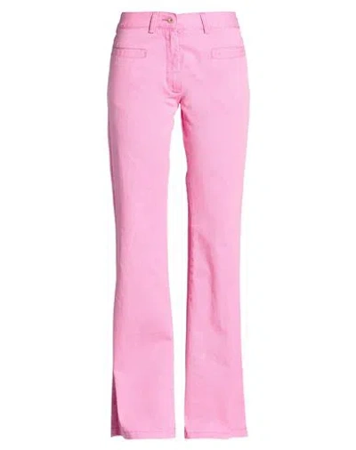 Dolce & Gabbana Woman Jeans Fuchsia Size 8 Cotton In Pink