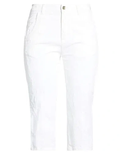 Dolce & Gabbana Woman Jeans White Size 0 Cotton, Elastane