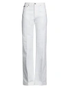 Dolce & Gabbana Woman Jeans White Size 10 Cotton In White