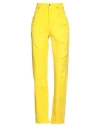 Dolce & Gabbana Woman Jeans Yellow Size 8 Cotton, Elastane In Yellow