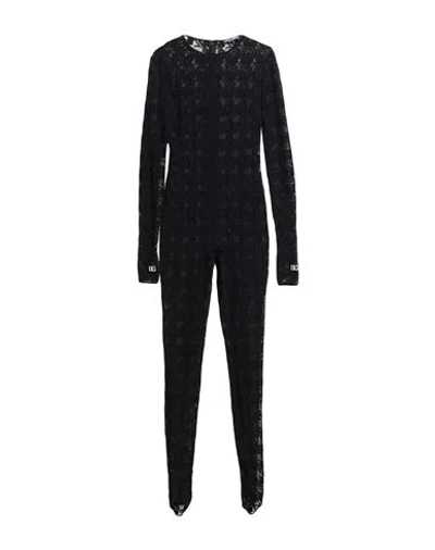 Dolce & Gabbana Woman Jumpsuit Black Size 6 Polyamide, Elastane, Viscose, Zamak