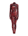 Dolce & Gabbana Woman Jumpsuit Red Size 8 Polyamide, Elastane, Silk In Red