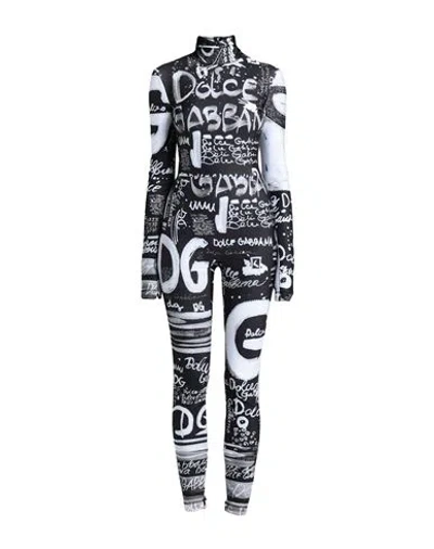 Dolce & Gabbana Woman Jumpsuit Steel Grey Size 2 Polyester, Elastane