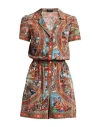 Dolce & Gabbana Woman Jumpsuit Tomato Red Size 8 Silk In Tomato Red