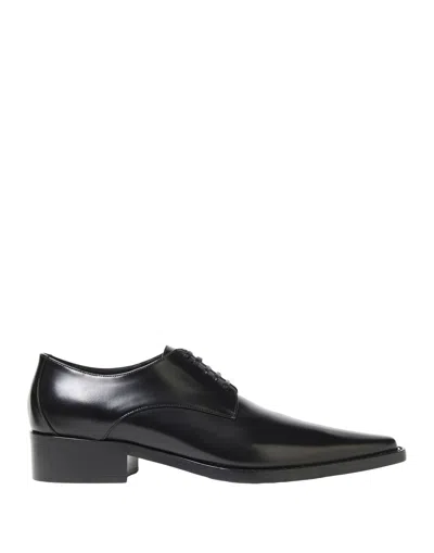 Dolce & Gabbana Elegant Black Leather Formal Flats