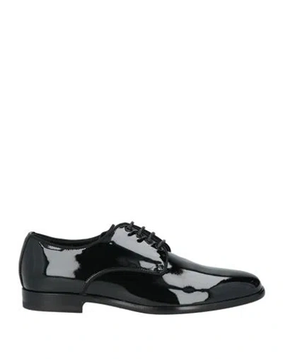Dolce & Gabbana Woman Lace-up Shoes Black Size 7 Calfskin