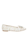 Dolce & Gabbana Woman Loafers White Size 5.5 Textile Fibers