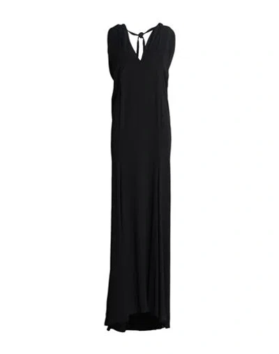 Dolce & Gabbana Woman Maxi Dress Black Size 6 Cotton, Elastane