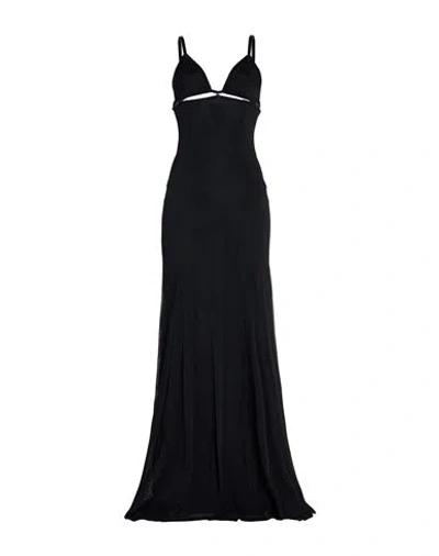Dolce & Gabbana Woman Maxi Dress Black Size 12 Polyamide, Elastane