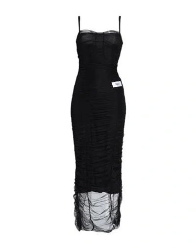 Dolce & Gabbana Woman Maxi Dress Black Size 6 Polyamide, Elastane