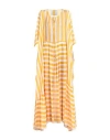 Dolce & Gabbana Woman Maxi Dress Marigold Size 4 Silk In Yellow