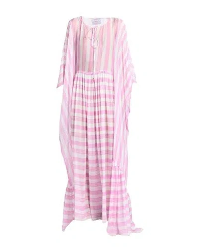 Dolce & Gabbana Woman Maxi Dress Pink Size 10 Silk
