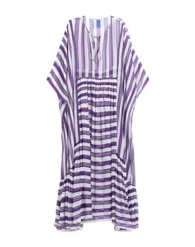 Dolce & Gabbana Woman Maxi Dress Purple Size 10 Silk