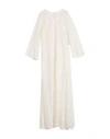 Dolce & Gabbana Woman Maxi Dress White Size 2 Cotton, Polyamide, Elastane In White