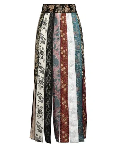 Dolce & Gabbana Woman Maxi Skirt Black Size 2 Acetate, Synthetic Fibers, Viscose, Silk, Cotton