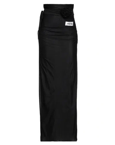 Dolce & Gabbana Woman Maxi Skirt Black Size 6 Acetate, Polyamide, Silk, Elastane