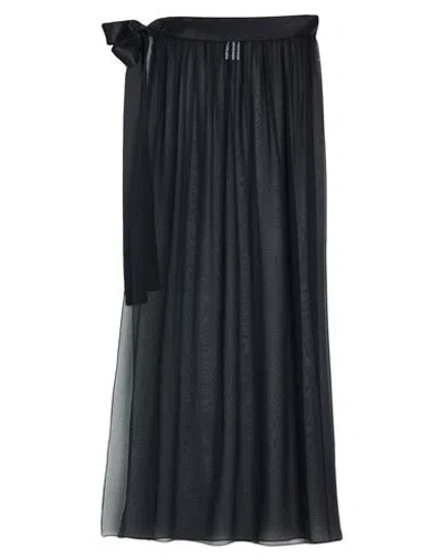 Dolce & Gabbana Woman Maxi Skirt Black Size 8 Silk
