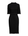 Dolce & Gabbana Woman Midi Dress Black Size 0 Polyamide, Wool, Cotton, Acrylic, Viscose In Black