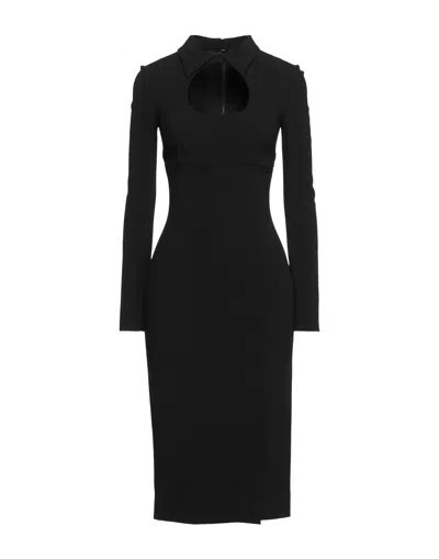 Dolce & Gabbana Midi Dresses In Black