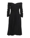Dolce & Gabbana Woman Midi Dress Black Size 0 Viscose, Silk, Elastane In Black