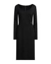 Dolce & Gabbana Woman Midi Dress Black Size 8 Viscose, Modal, Elastane In Black