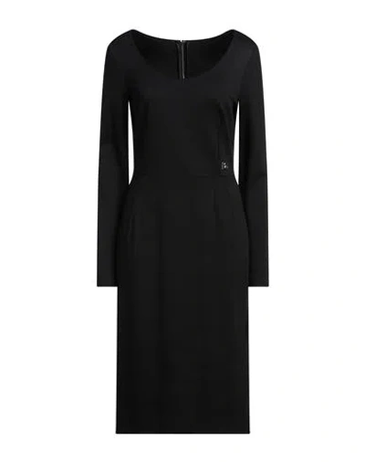 Dolce & Gabbana Woman Midi Dress Black Size 8 Viscose, Modal, Elastane