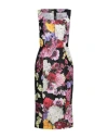Dolce & Gabbana Woman Midi Dress Black Size 6 Polyamide, Elastane In Black