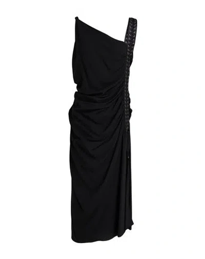Dolce & Gabbana Woman Midi Dress Black Size 14 Viscose, Silk, Elastane