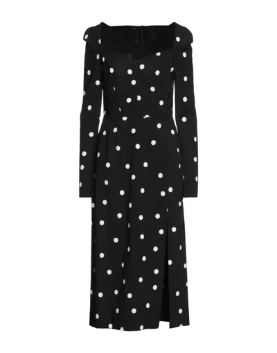 Dolce & Gabbana Midi Dresses In Black