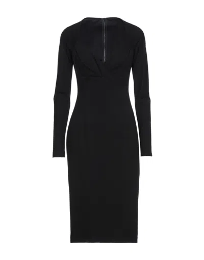 Dolce & Gabbana Midi Dresses In Black