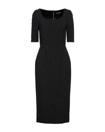 Dolce & Gabbana Woman Midi Dress Black Size 4 Viscose