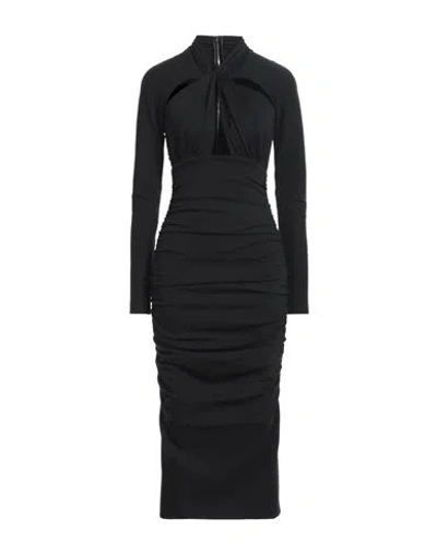 Dolce & Gabbana Woman Midi Dress Black Size 6 Viscose, Polyamide, Elastane