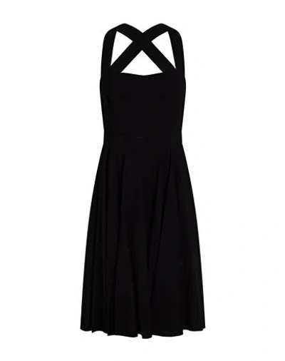 Dolce & Gabbana Woman Midi Dress Black Size 6 Viscose, Silk, Elastane