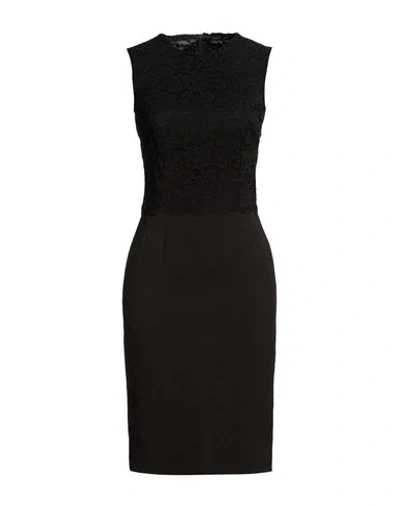 Dolce & Gabbana Woman Midi Dress Black Size 8 Cotton, Polyamide, Polyester, Viscose, Elastane