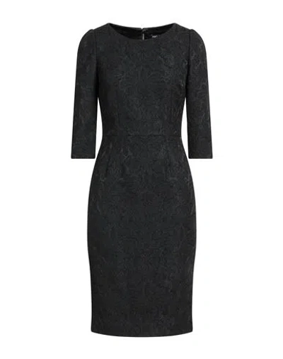 Dolce & Gabbana Woman Midi Dress Black Size 8 Polyester, Polyamide, Elastane