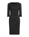 Dolce & Gabbana Woman Midi Dress Black Size 8 Polyester, Polyamide, Elastane