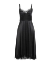 Dolce & Gabbana Woman Midi Dress Black Size 8 Silk, Cotton, Polyamide, Viscose In Black