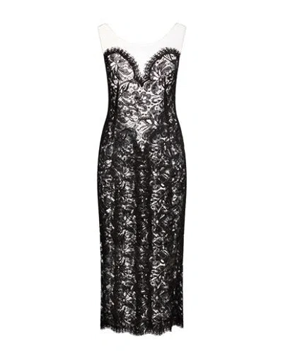 Dolce & Gabbana Woman Midi Dress Black Size 8 Viscose, Polyamide