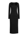 Dolce & Gabbana Long-sleeve Square-neck Midi Dress