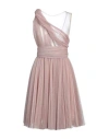 Dolce & Gabbana One Shoulder Dress In Pink