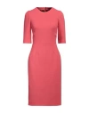 Dolce & Gabbana Woman Midi Dress Coral Size 6 Wool In Red