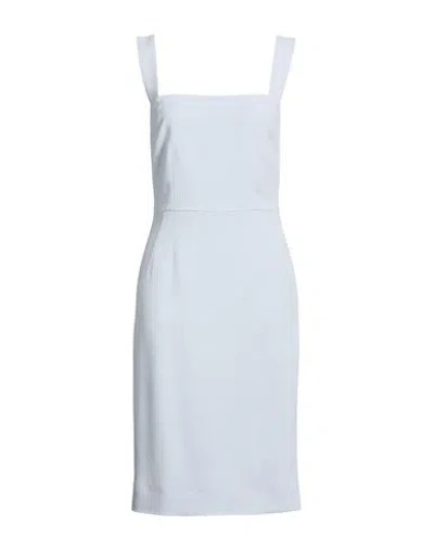 Dolce & Gabbana Woman Midi Dress Light Blue Size 10 Viscose, Acetate, Elastane